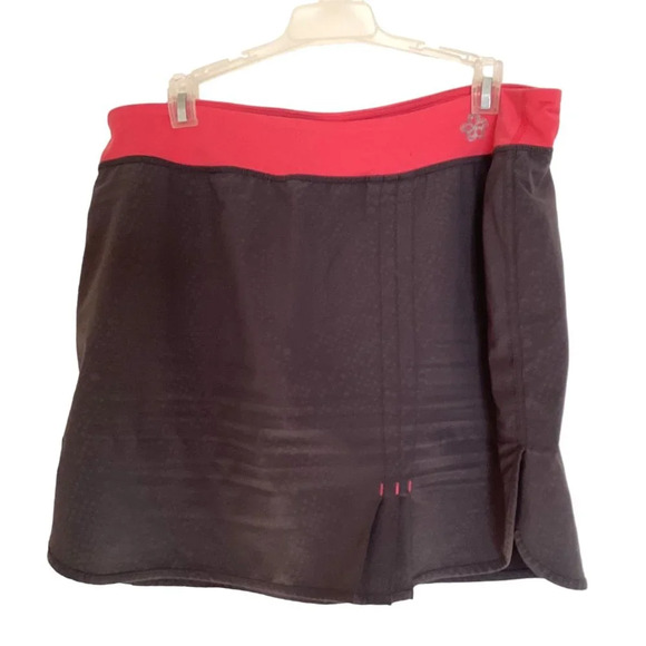 Tuff Athletics Women's Skort Tennis Skirt Size L Activewear Gray Pink Stretchy - Picture 1 of 5